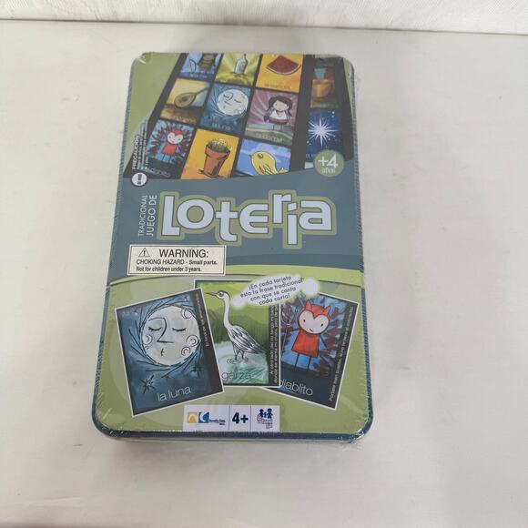Loteria The Traditional Lottery Matching Game by Cardinal Original Metal in Tin - Picture 4 of 6